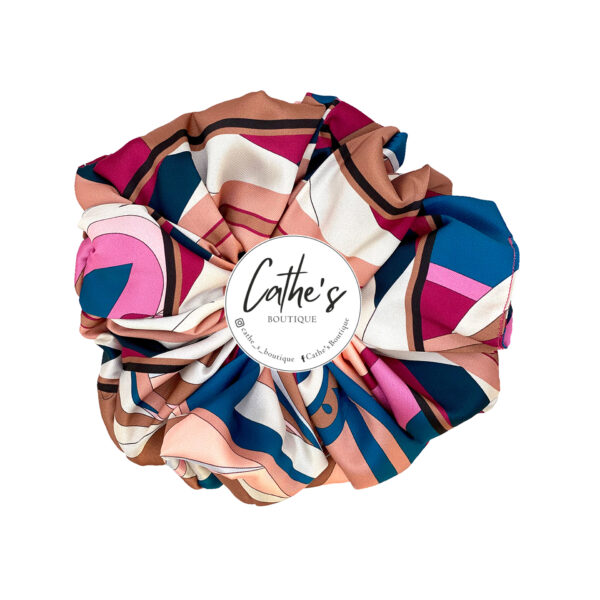 Satin Scrunchie  Multicoloured Multicolour White/Purple/Petrol/Pink