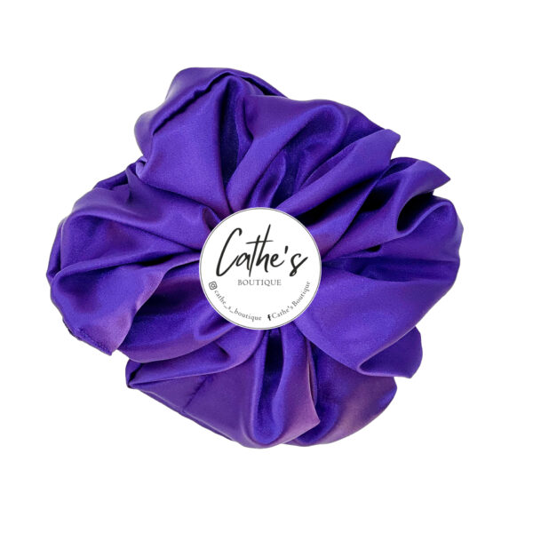 Satin Scrunchie Single coloured Dark Violet