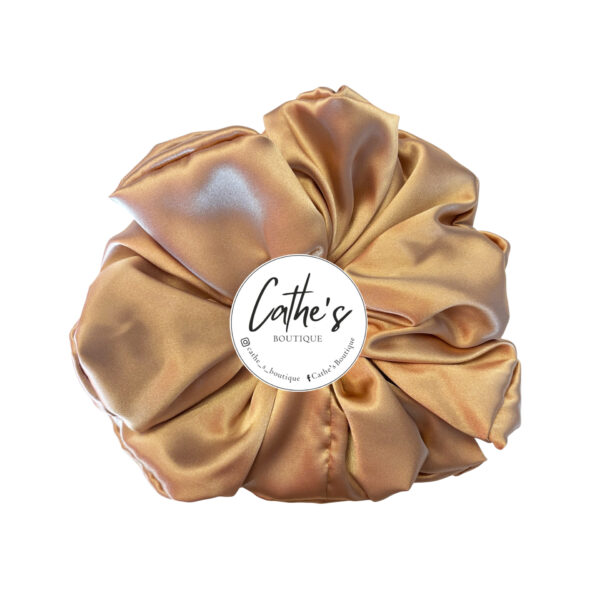 Satin Scrunchie  Single coloured Nude