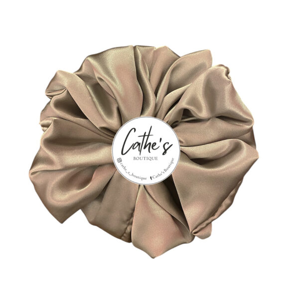 Satin Scrunchie  Single coloured Silver Grey