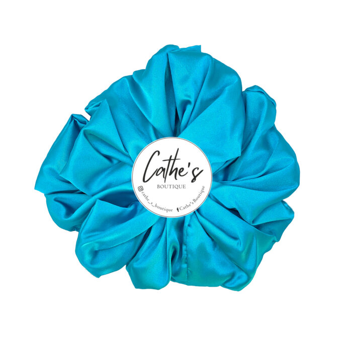 Satin Scrunchie  Single coloured Sky Blue