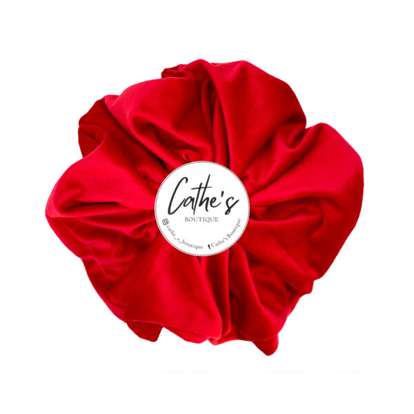 Velvet Scrunchie Red