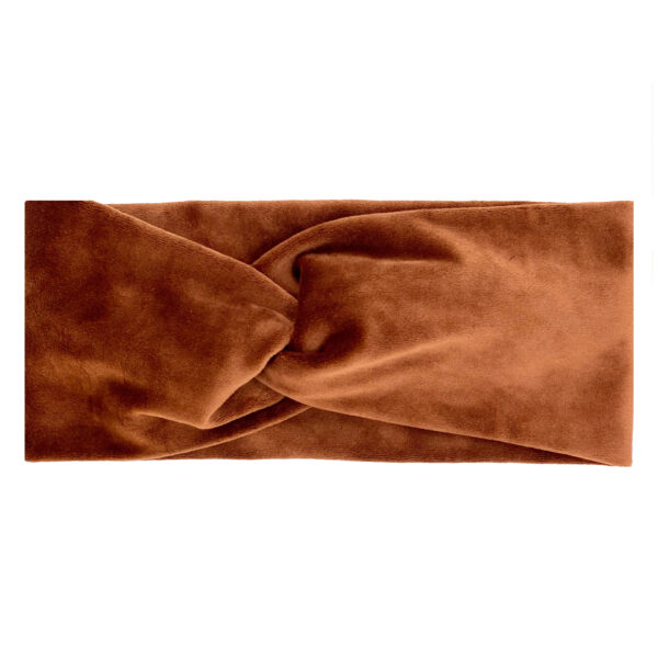 Velvet Headband Chocolate Brown