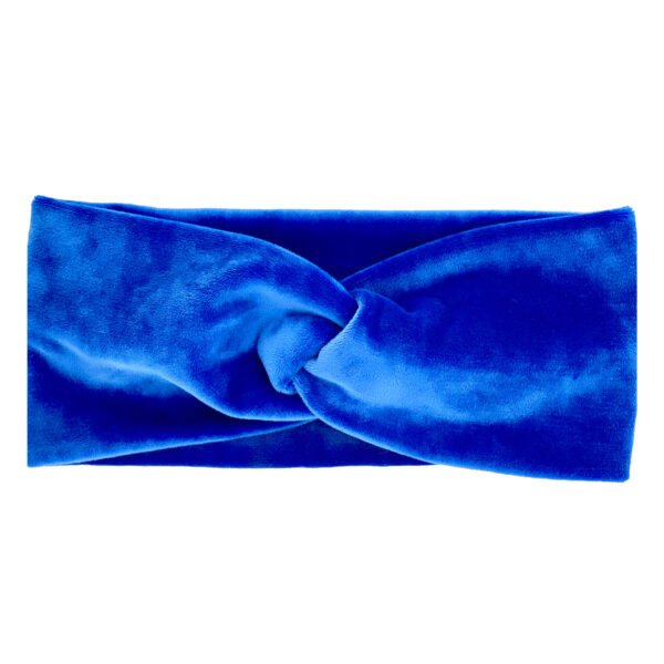 Velvet Headband Electric Blue