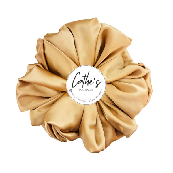 Satin Scrunchie Single coloured Caramel